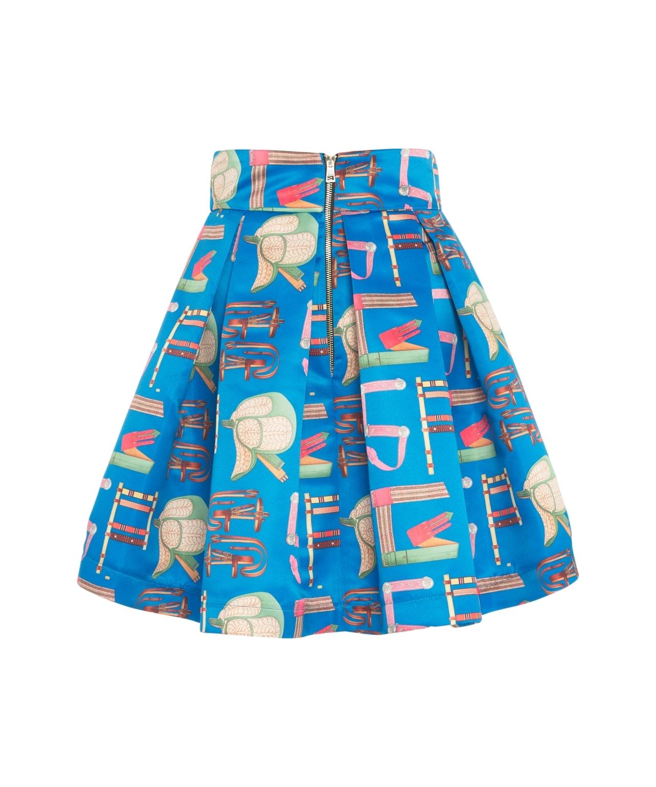 Pleated skirt with print Product Image