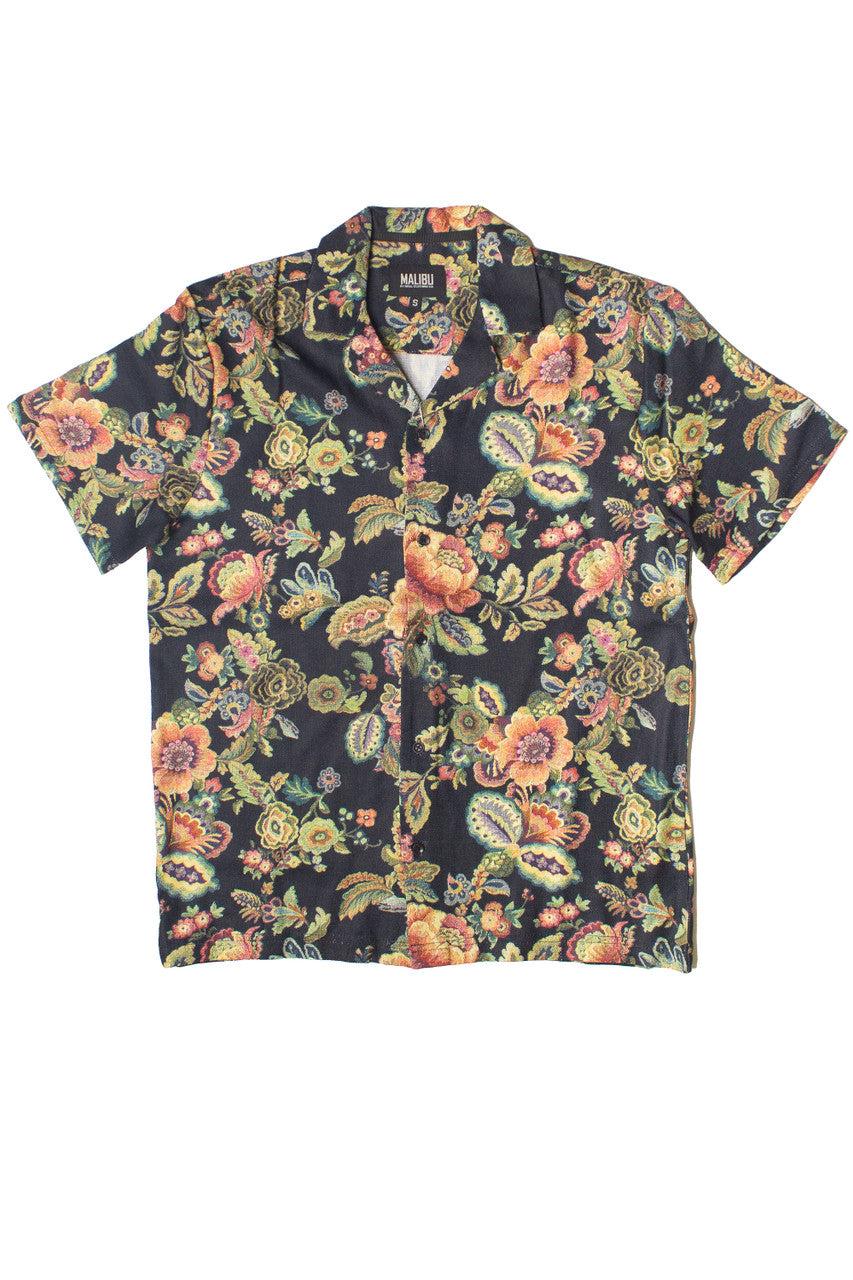 Tapestry Style Floral Button Up Shirt Product Image