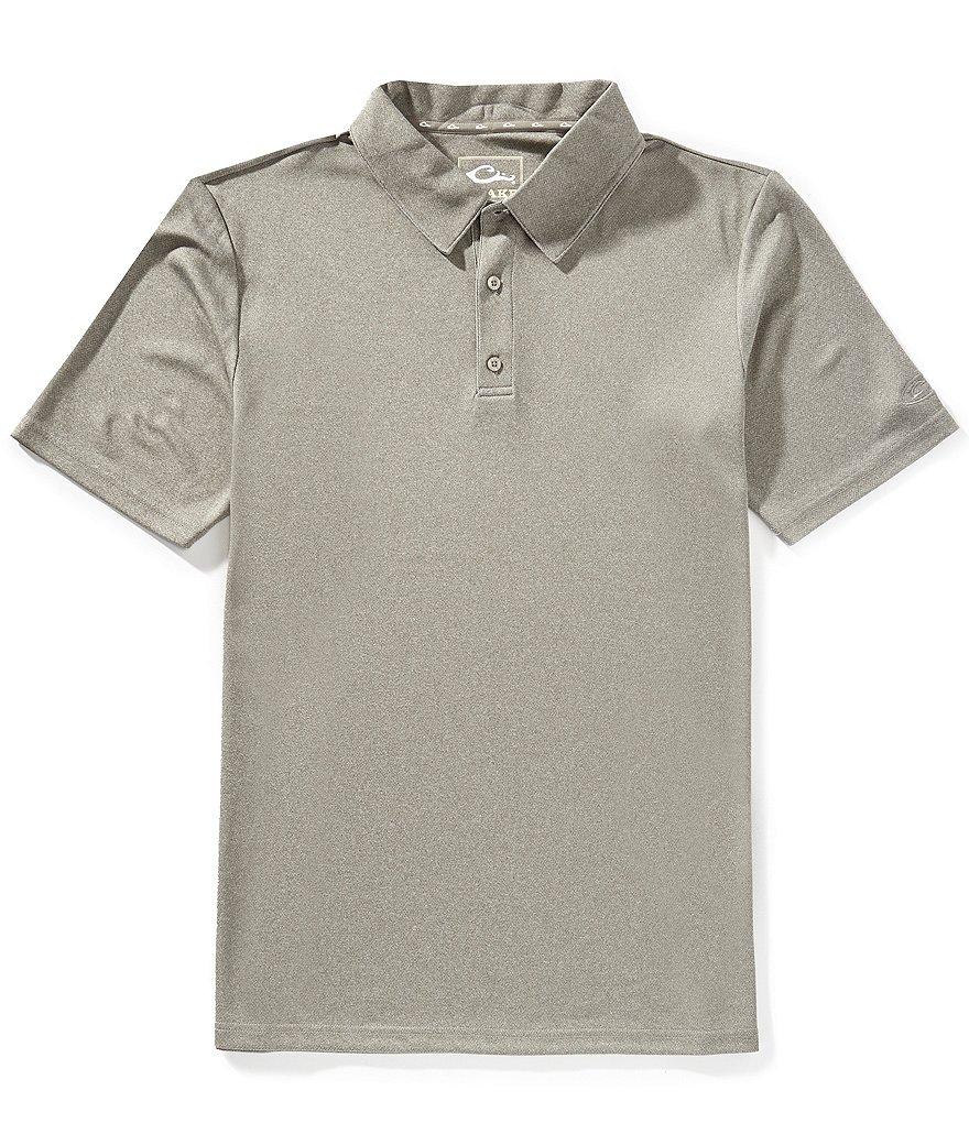 Drake Clothing Co. Heather Performance Stretch Short-Sleeve Polo Shirt Product Image