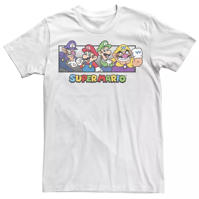 Men's Super Mario Bros. Character Collage Portrait Graphic Tee,  Product Image