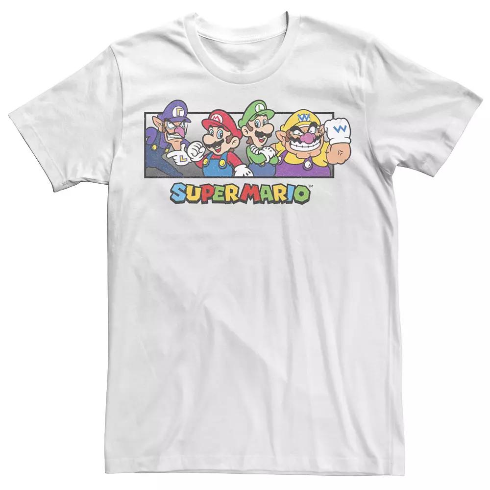 Men's Super Mario Bros. Character Collage Portrait Graphic Tee,  Product Image