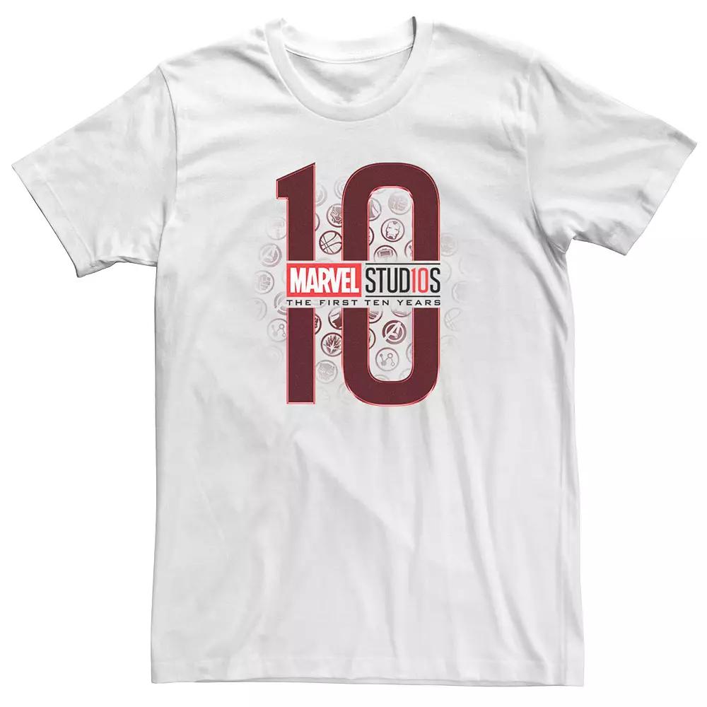 Men's Teen Marvel Studios The First Ten Years Hero Icons Tee Shirt,  Product Image
