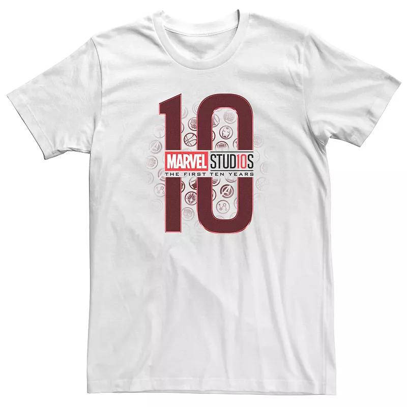 Men's Teen Marvel Studios The First Ten Years Hero Icons Tee Shirt,  Product Image