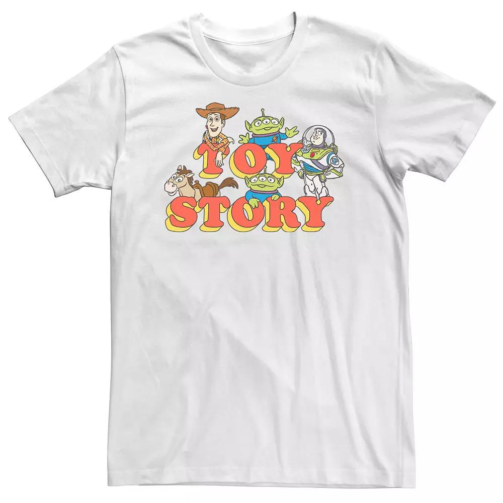 Big & Tall Disney / Pixar Toy Story Woody Buzz Lightyear Aliens Bullseye Tee, Men's,  Product Image