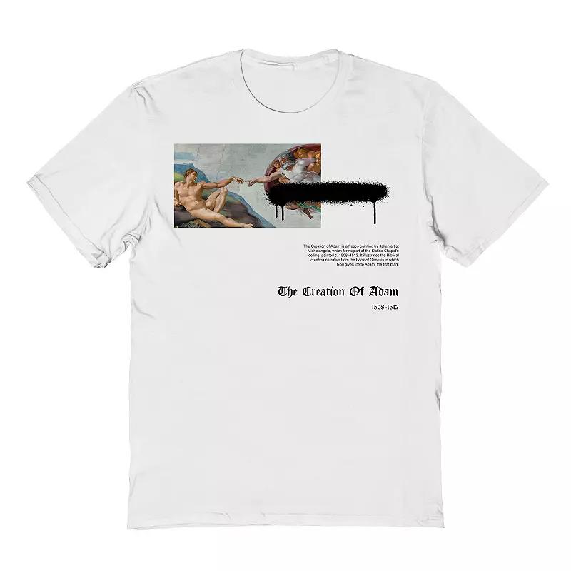 Men's APOH - Michelangelo First Man Graphic Tee, Size: Medium, White Product Image