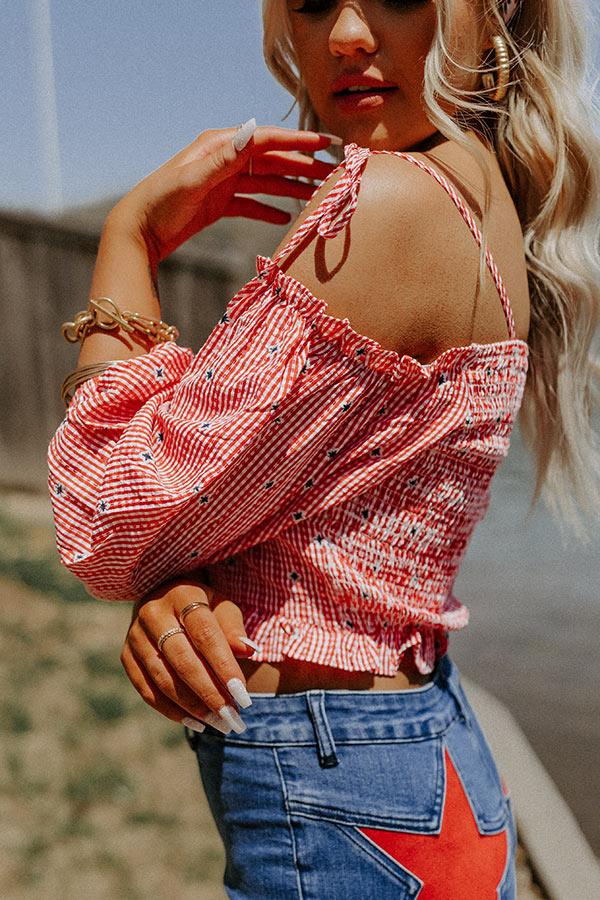 Celebrate America Gingham Top Product Image