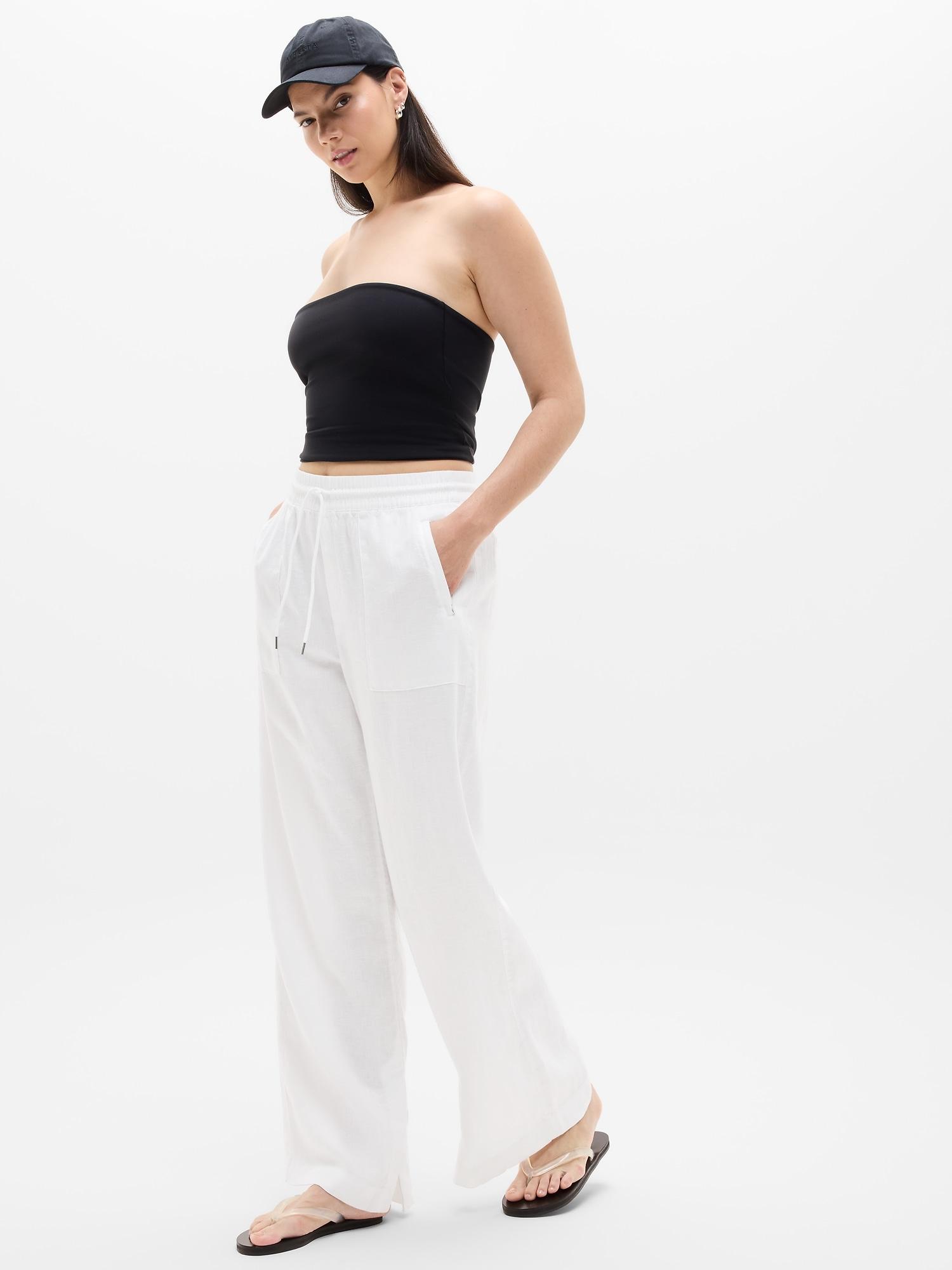 Retreat Linen High Rise Wide Leg Pant Product Image