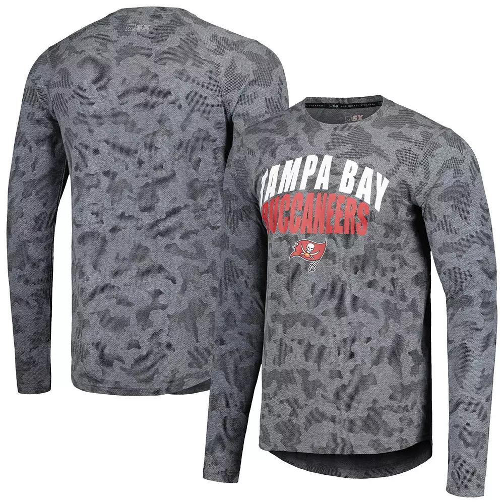 Men's Starter Heather Charcoal Tampa Bay Buccaneers Long Sleeve T-Shirt,  Product Image
