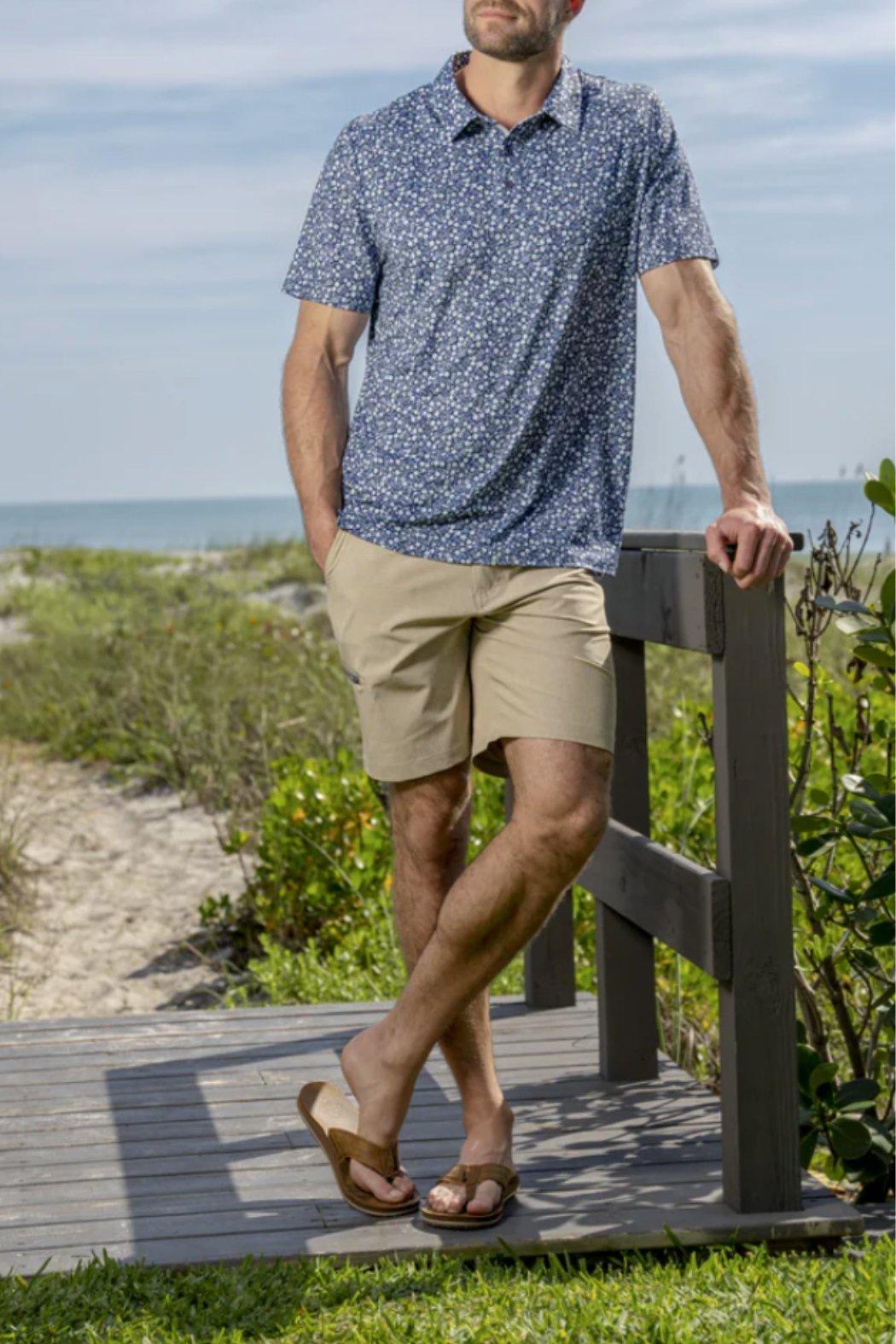 Cobbtown Floral Print Polo Product Image