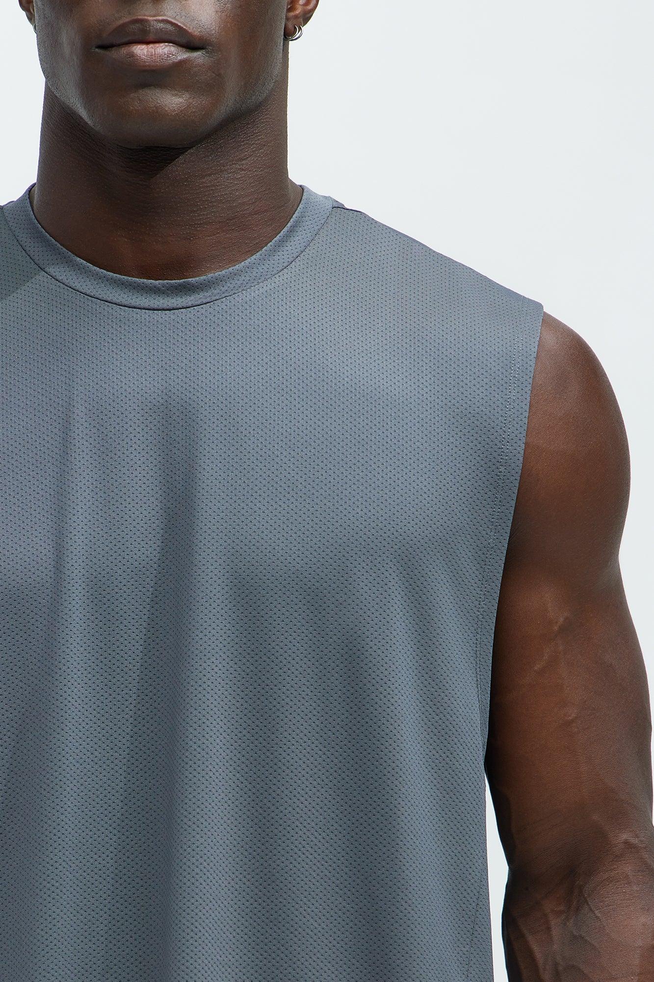 Vital Active Cut Off Tee - Charcoal Product Image