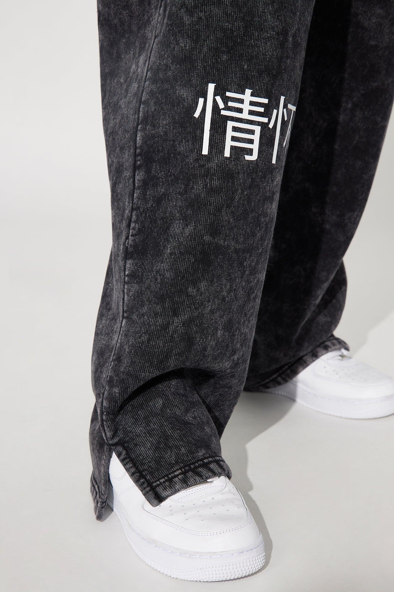 No Hard Feelings Pant Set - Charcoal Product Image