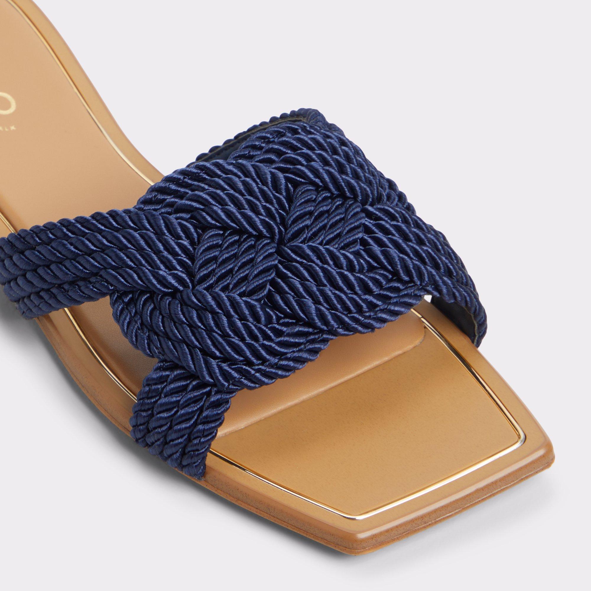 Karlie Navy Women's Flat Sandals | ALDO US Product Image
