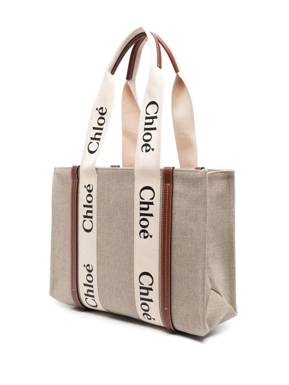 Woody linen tote bag Product Image