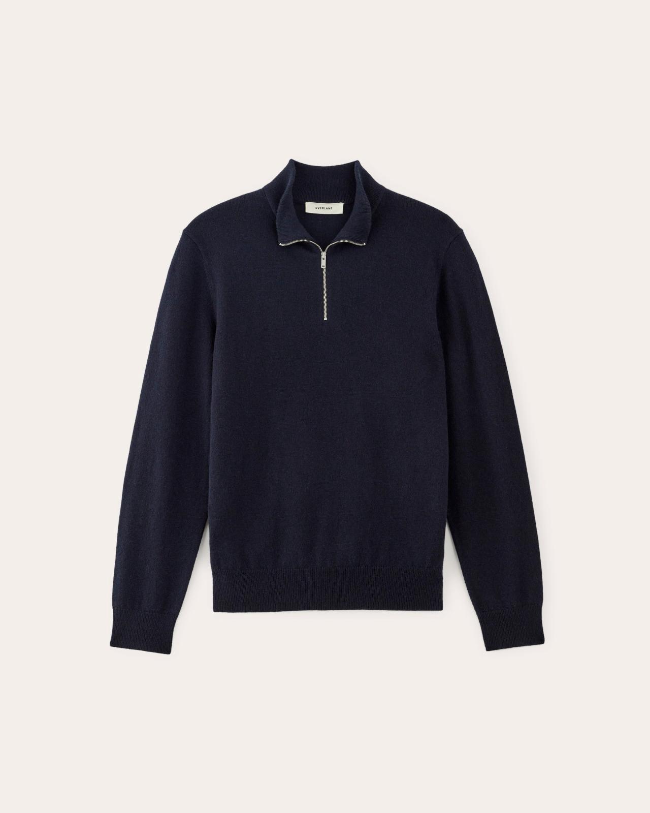 The Quarter-Zip in Cashmere Product Image
