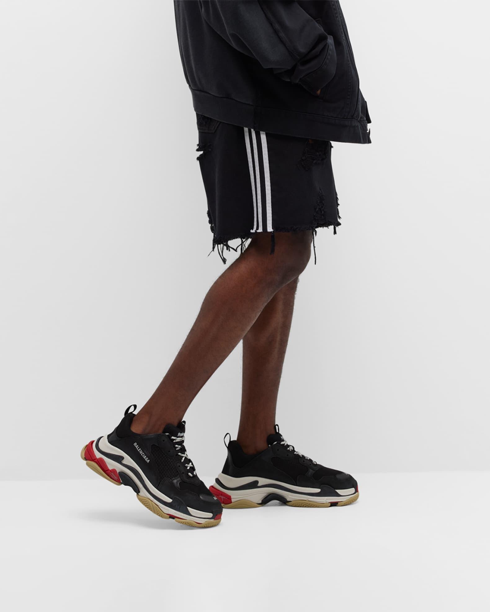 Men's Triple S Mesh Leather Sneakers Product Image