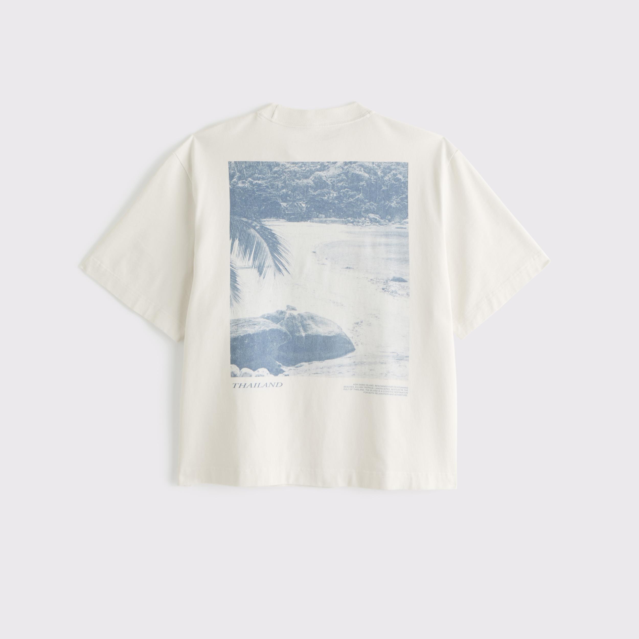 Premium Heavyweight Cropped Thailand Graphic Tee Product Image