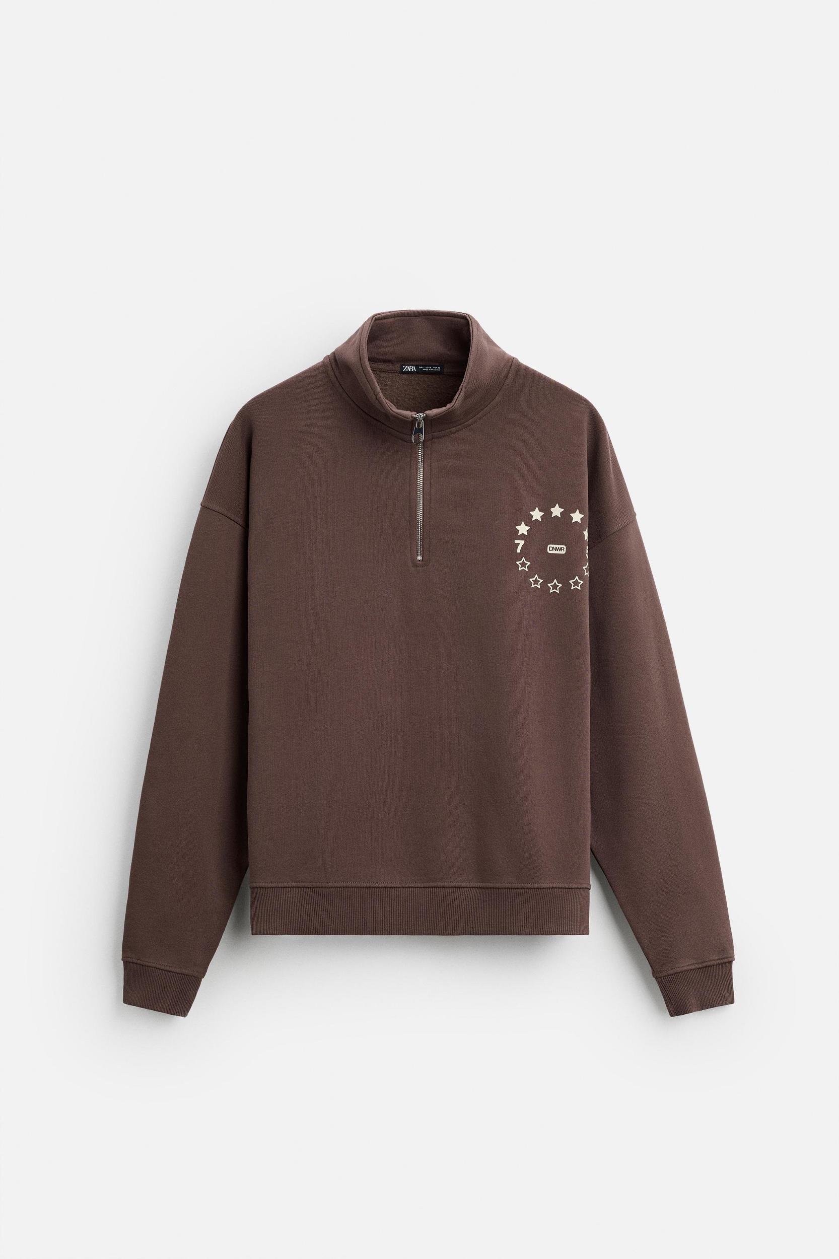TEXT QUARTER ZIP SWEATSHIRT Product Image