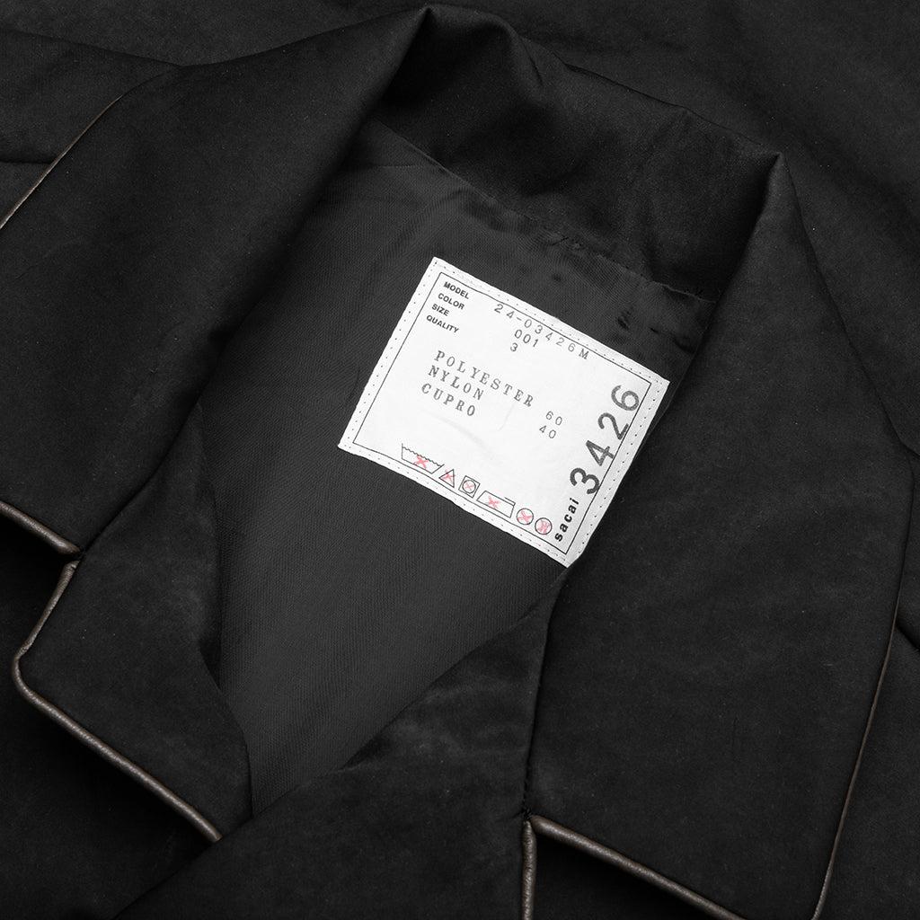 Faux Suede Jacket - Black Male Product Image