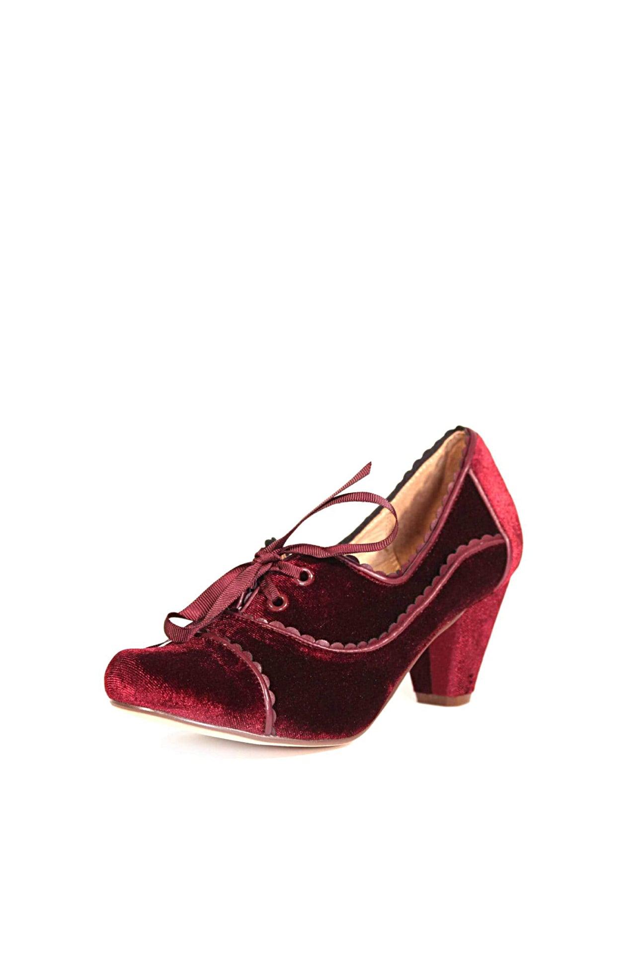 Madison Velvet Retro Heels Product Image