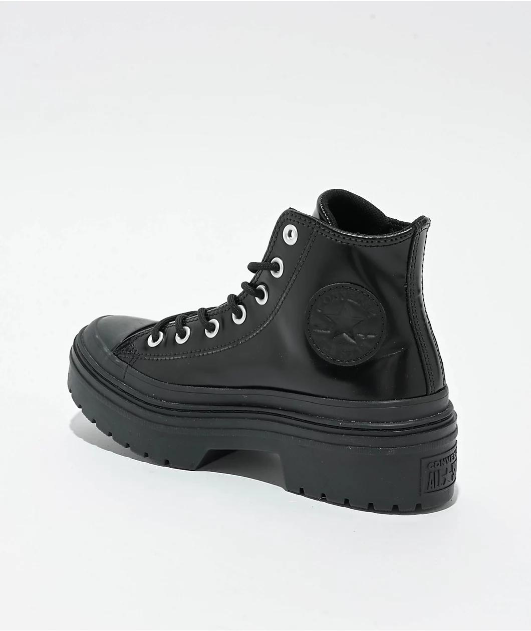 Converse Chuck Taylor All Star Lugged Heel Black Platform Shoes Product Image