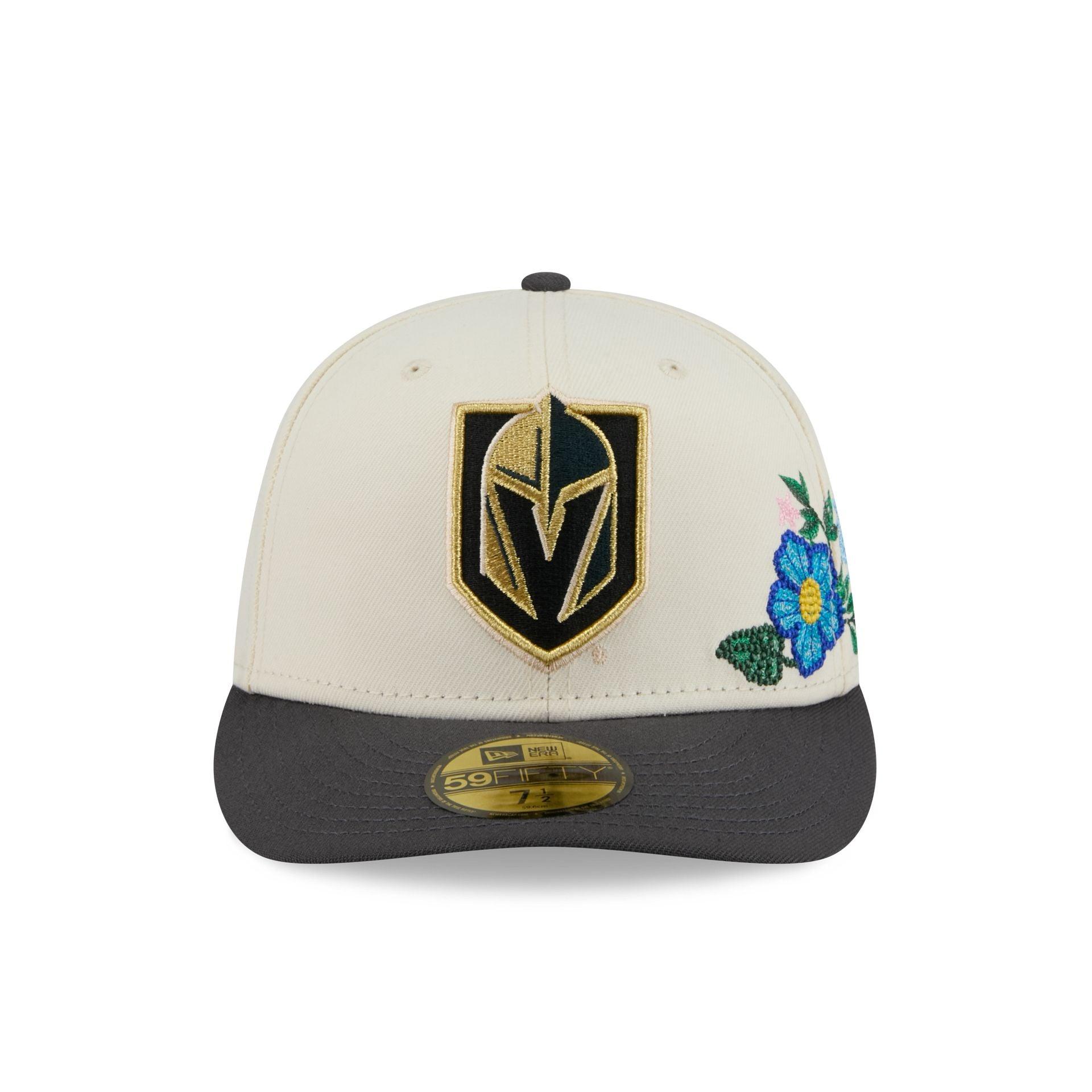 Vegas Golden Knights Tonal Florals White 59FIFTY Fitted Hat Male Product Image