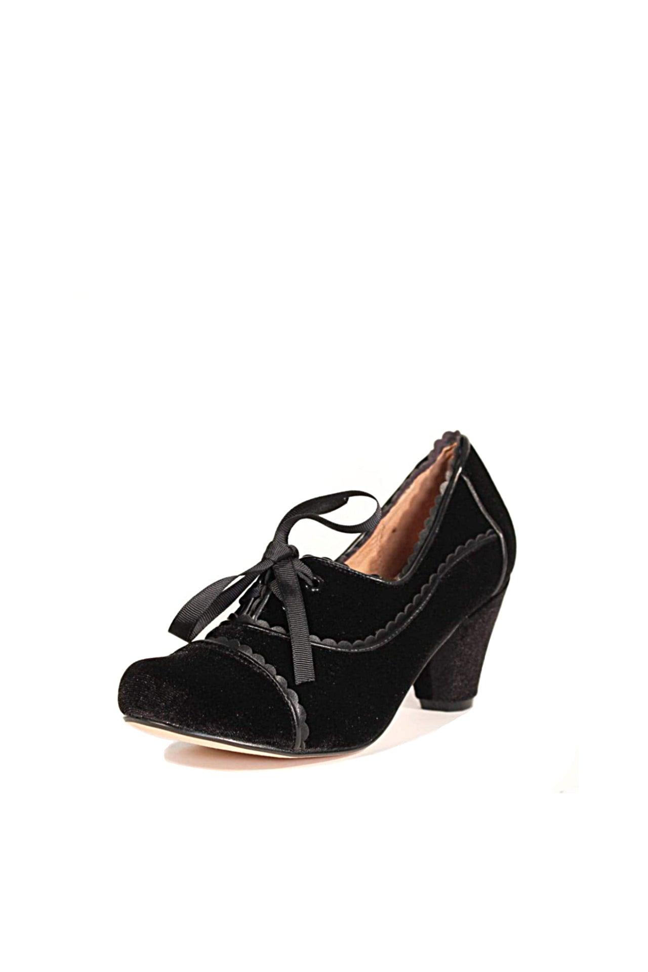 Madison Velvet Retro Heels Product Image