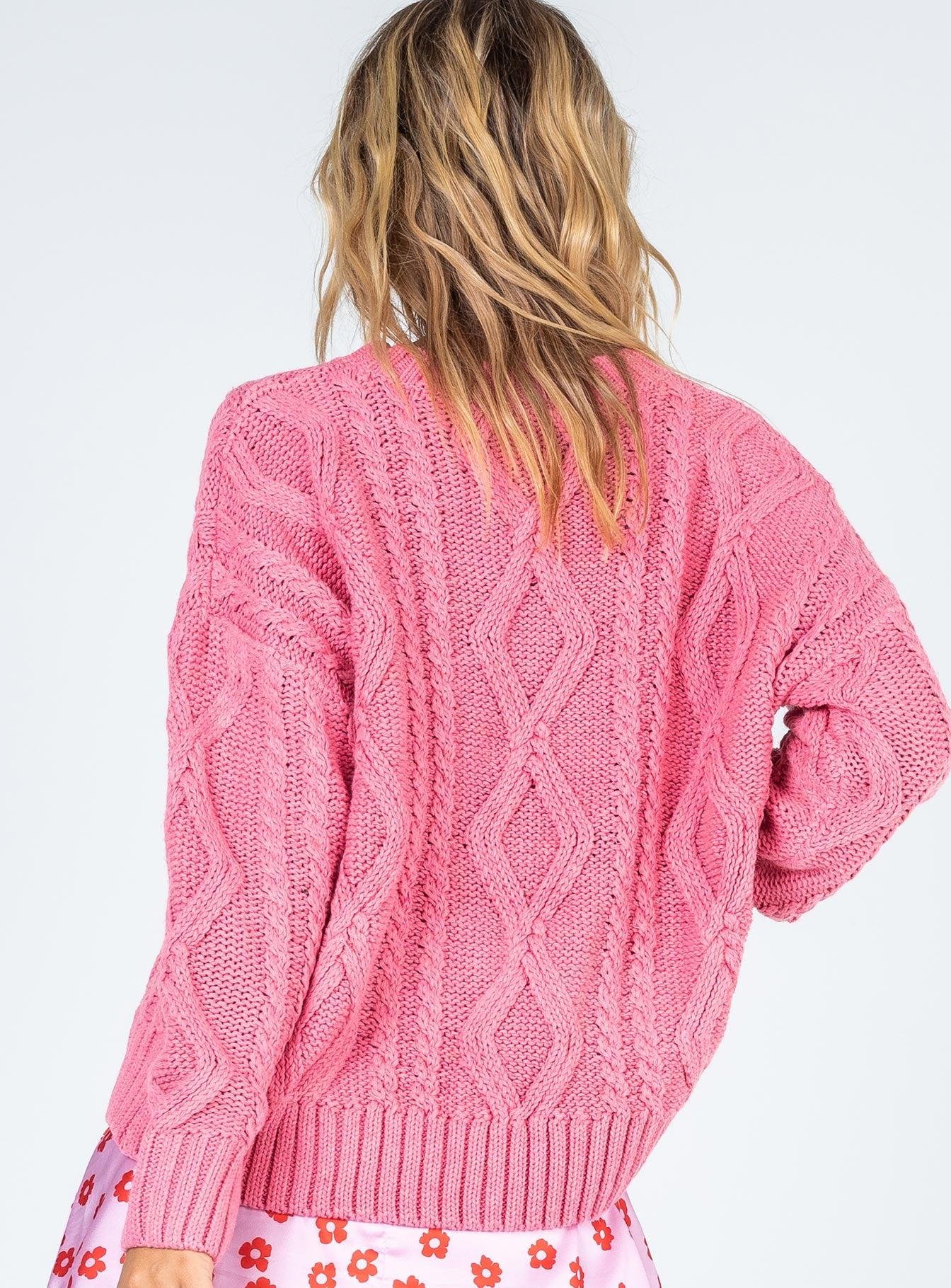 Anaya Oversized Sweater Pink Product Image