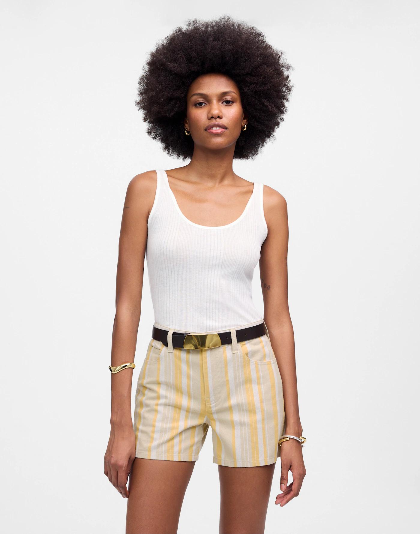 Rumpled Cotton Twill Shorts Product Image