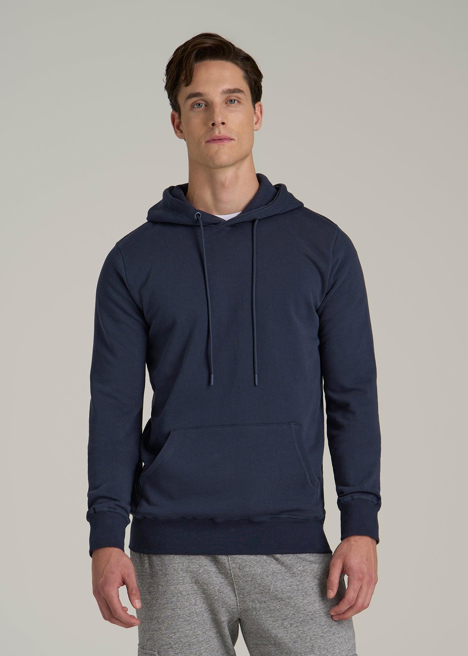 Wearever Fleece Pullover Hoodie for Tall Men in Navy Male Product Image