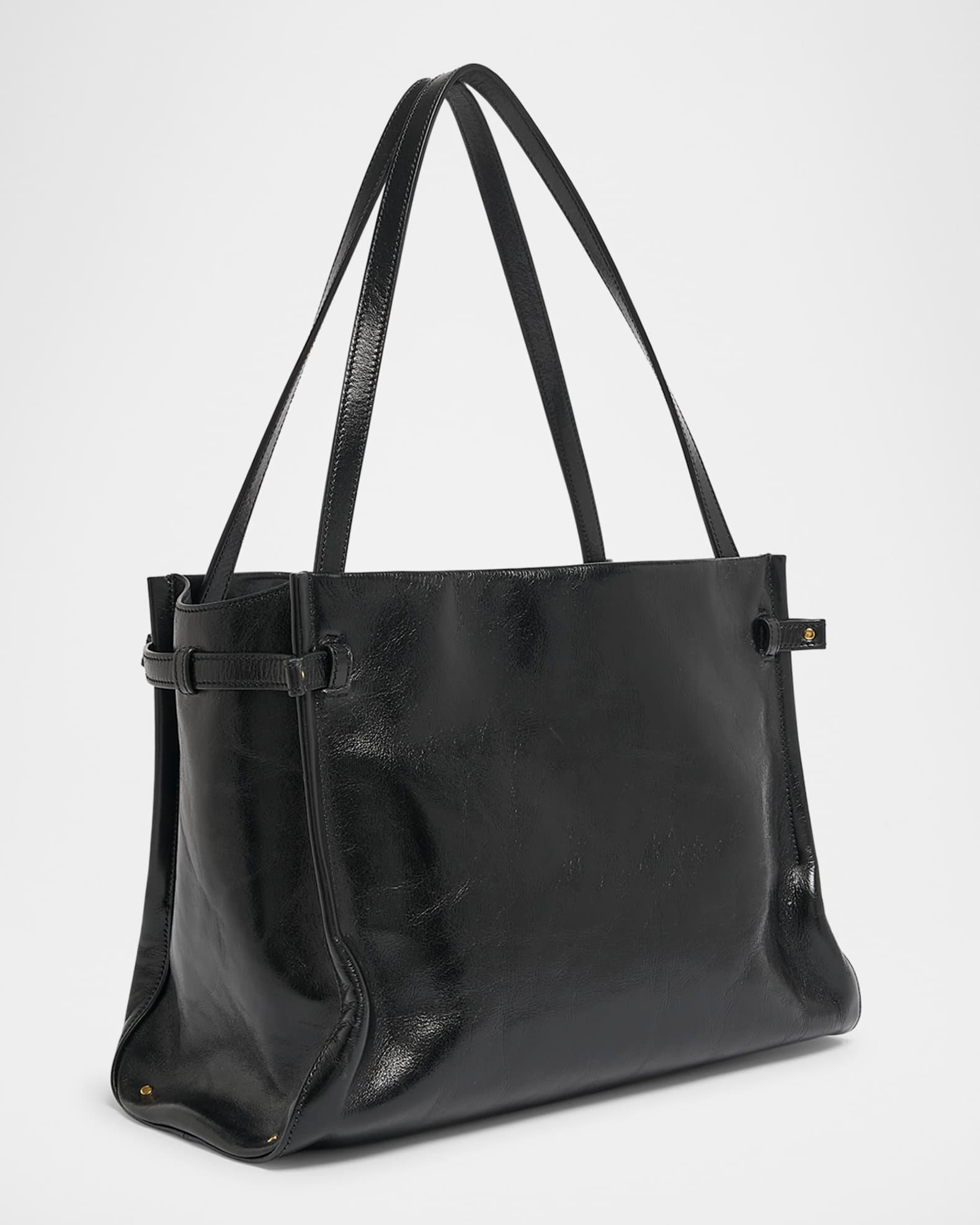 Logo Charms Tote Bag in Shiny Leather  Product Image