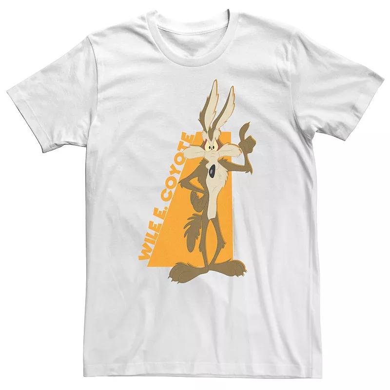 Big & Tall Looney Tunes Wile E. Coyote Orange Hue Portrait Tee, Men's,  Product Image