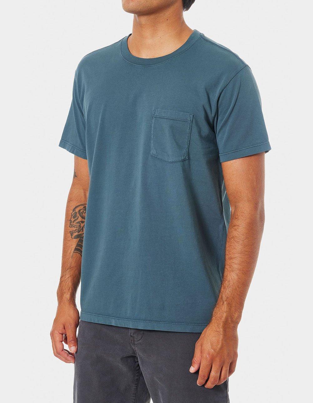 KATIN Base Mens Pocket Tee - SLATE BLUE Product Image
