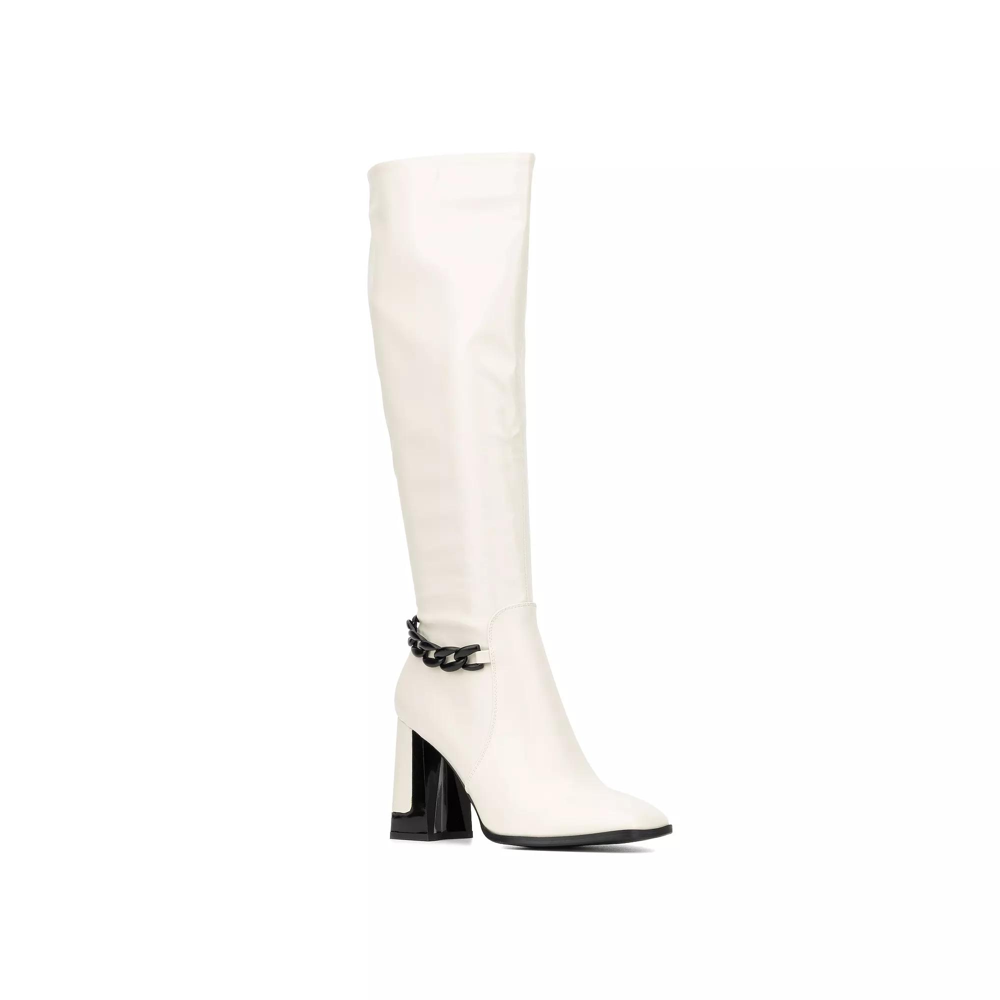 Torgeis Lauren Women's Knee-High Boots, Size: 10, Off White Product Image