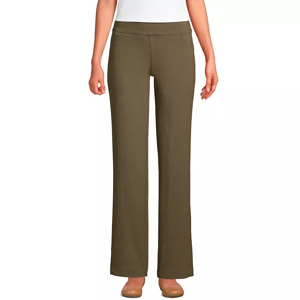 Petite Lands' End Starfish Straight-Leg Pull-On Pants, Women's,  Product Image