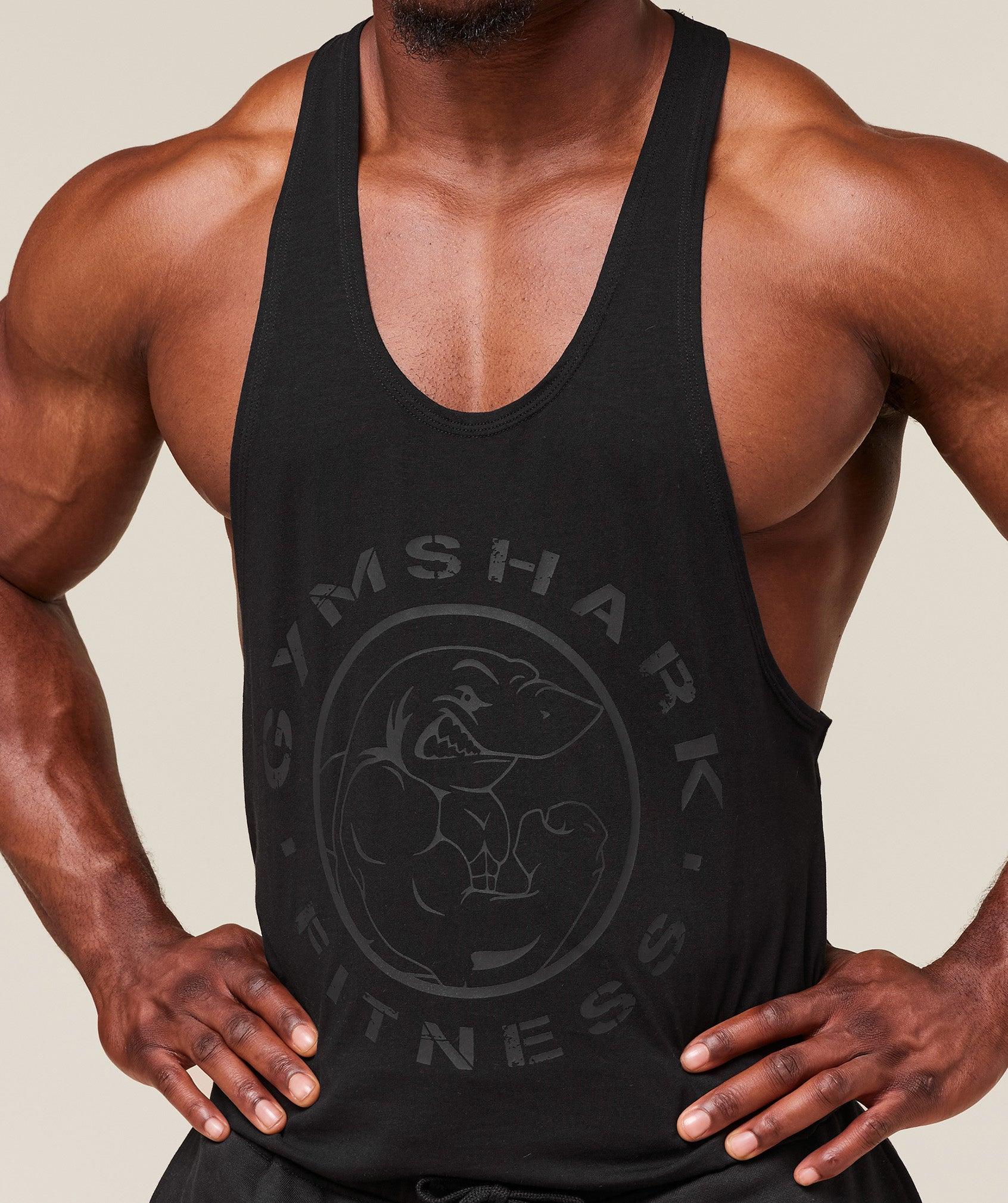 Gymshark Legacy Stringer - Black Male Product Image