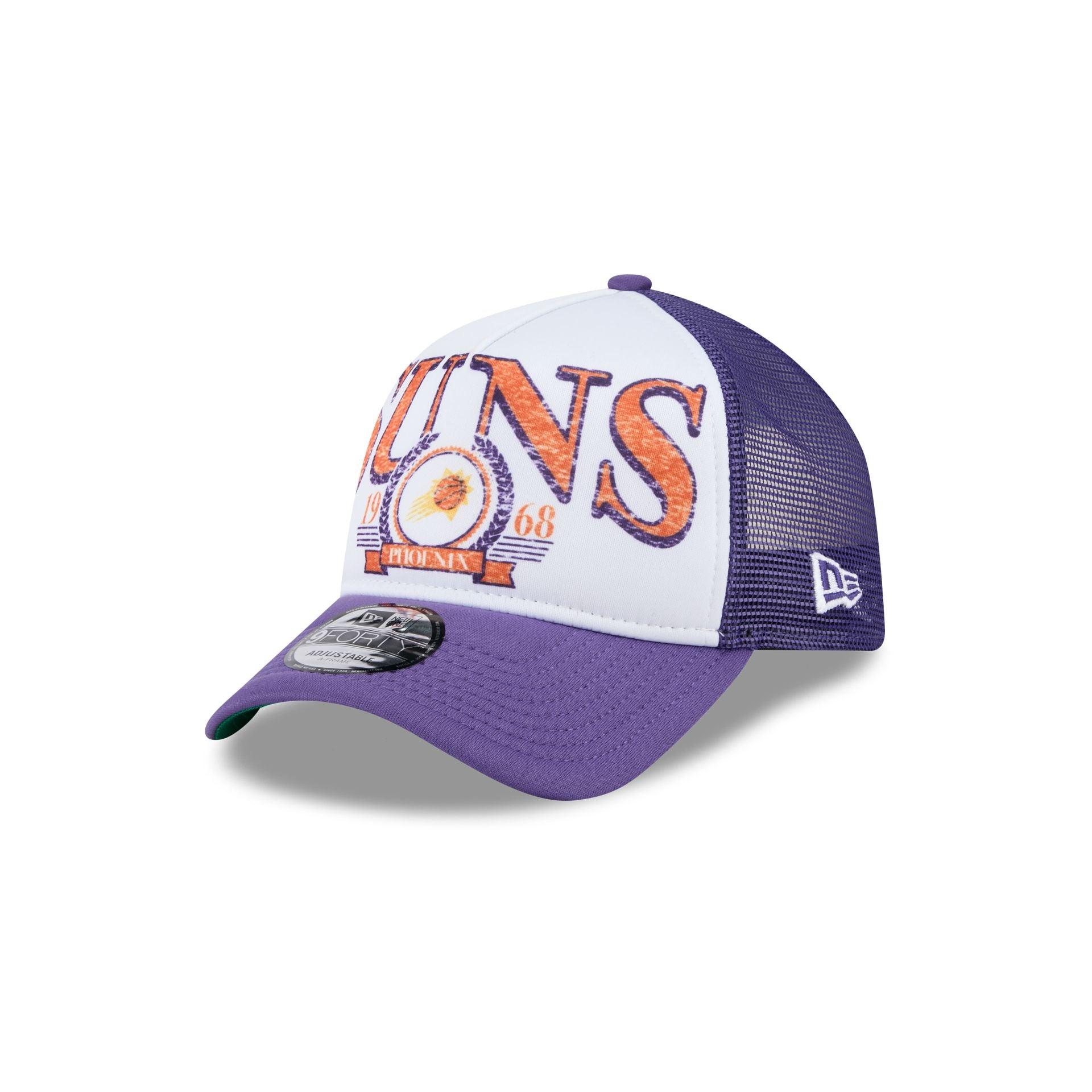 Phoenix Suns Distressed 9FORTY A-Frame Trucker Hat Male Product Image