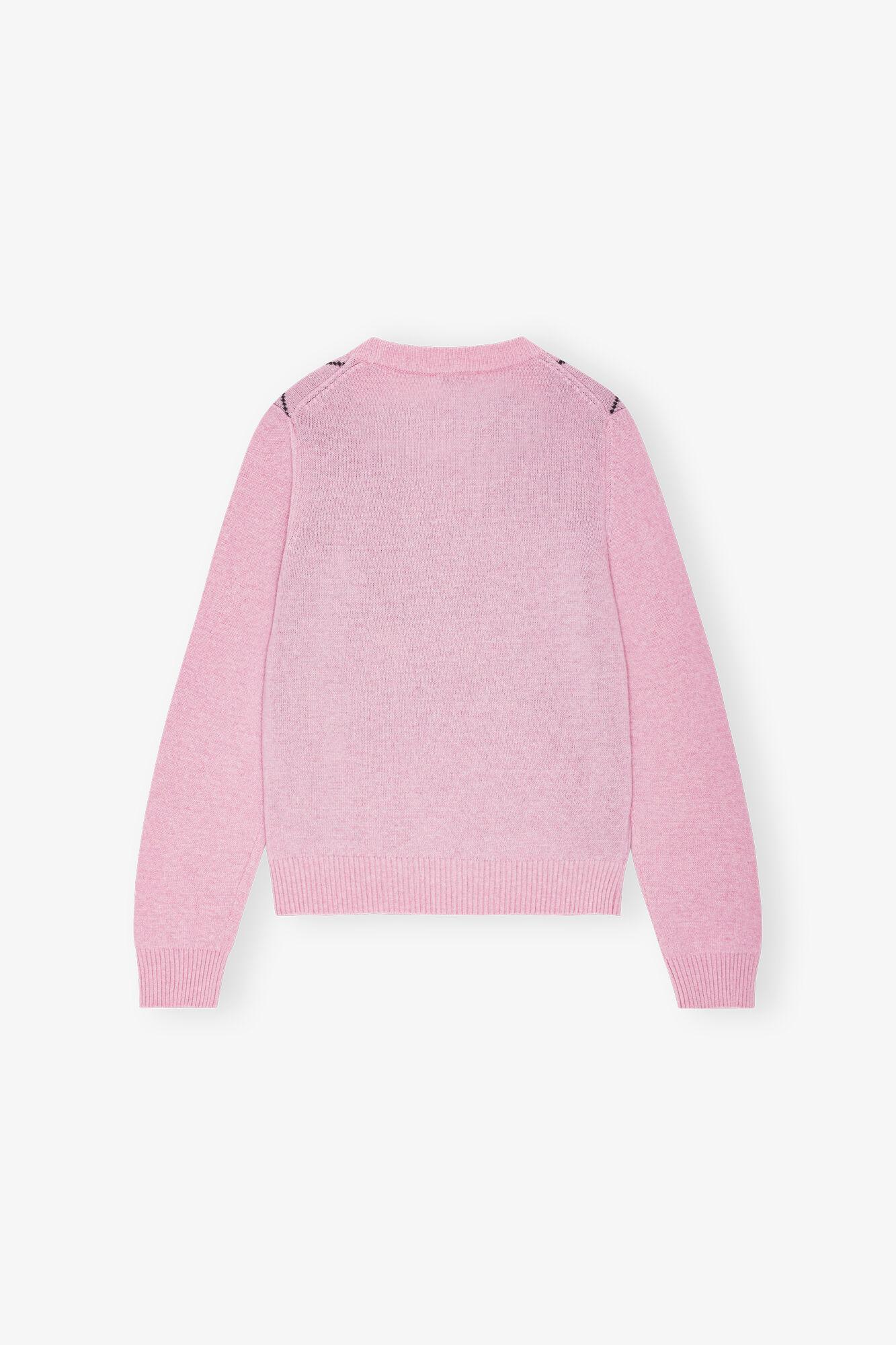 Pink Graphic Bow Sweater Product Image