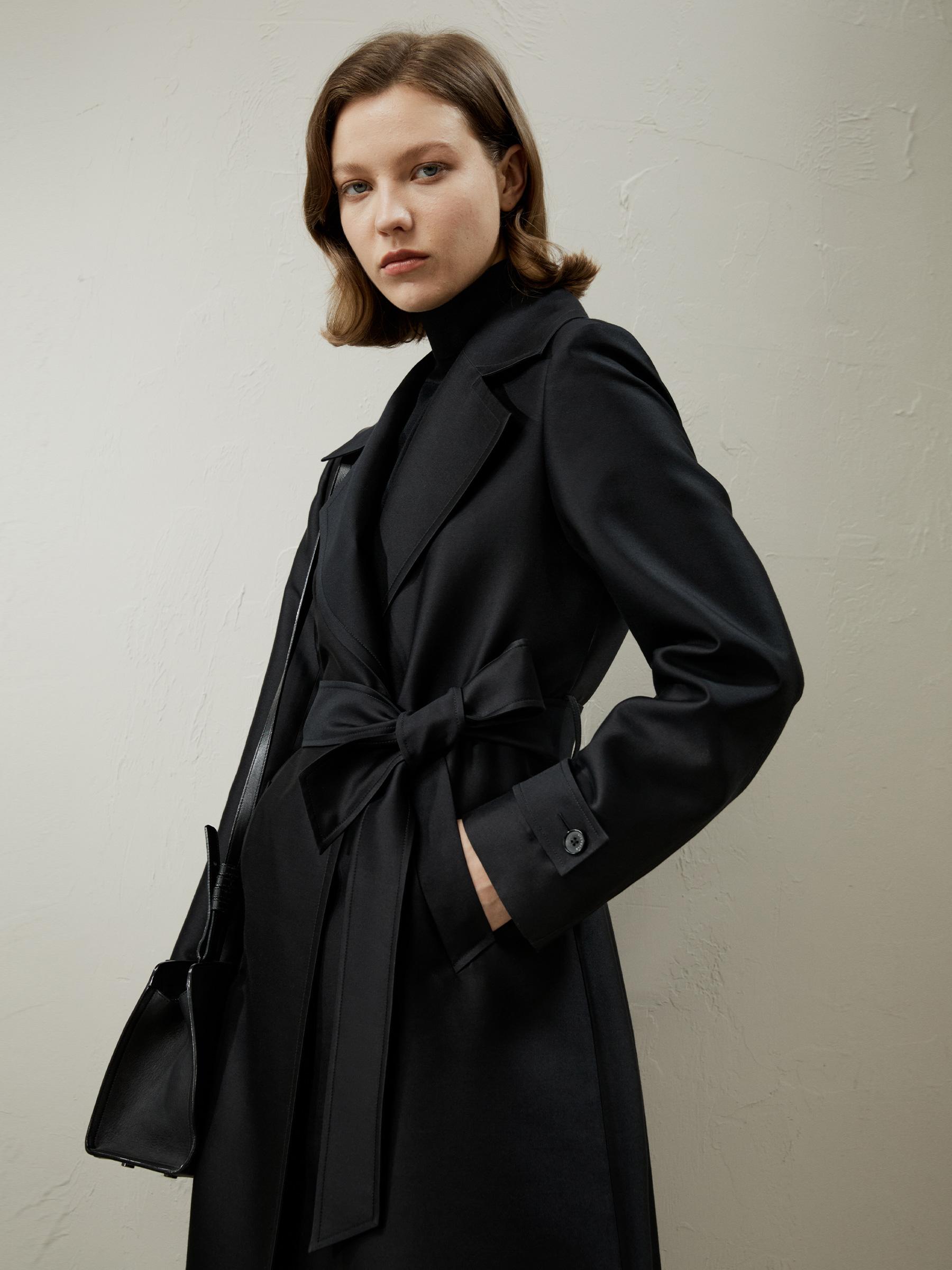 Silk-Wool Mixed Trenchcoat Product Image