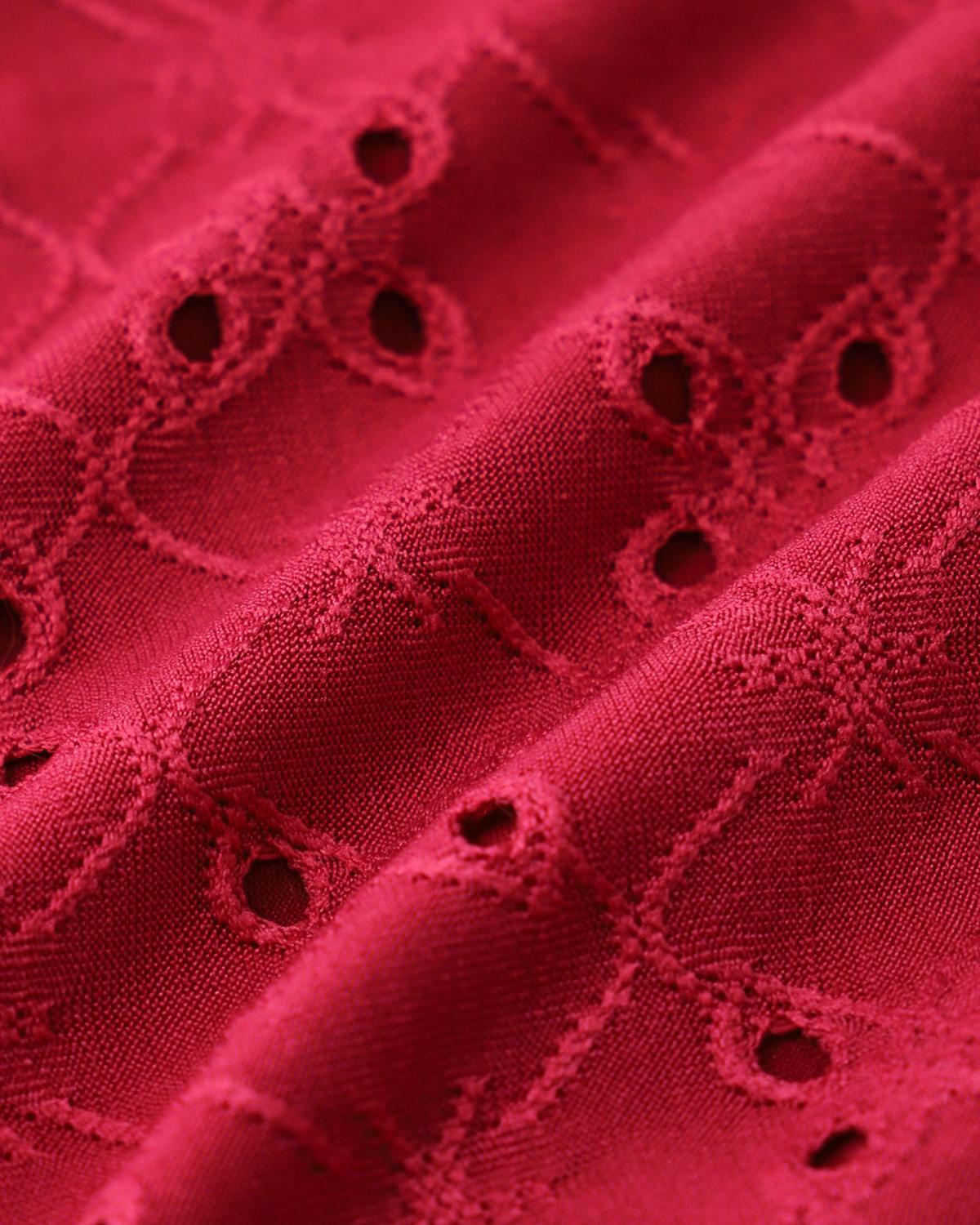 Rose Red Hollow Tankini Tankini Set Product Image