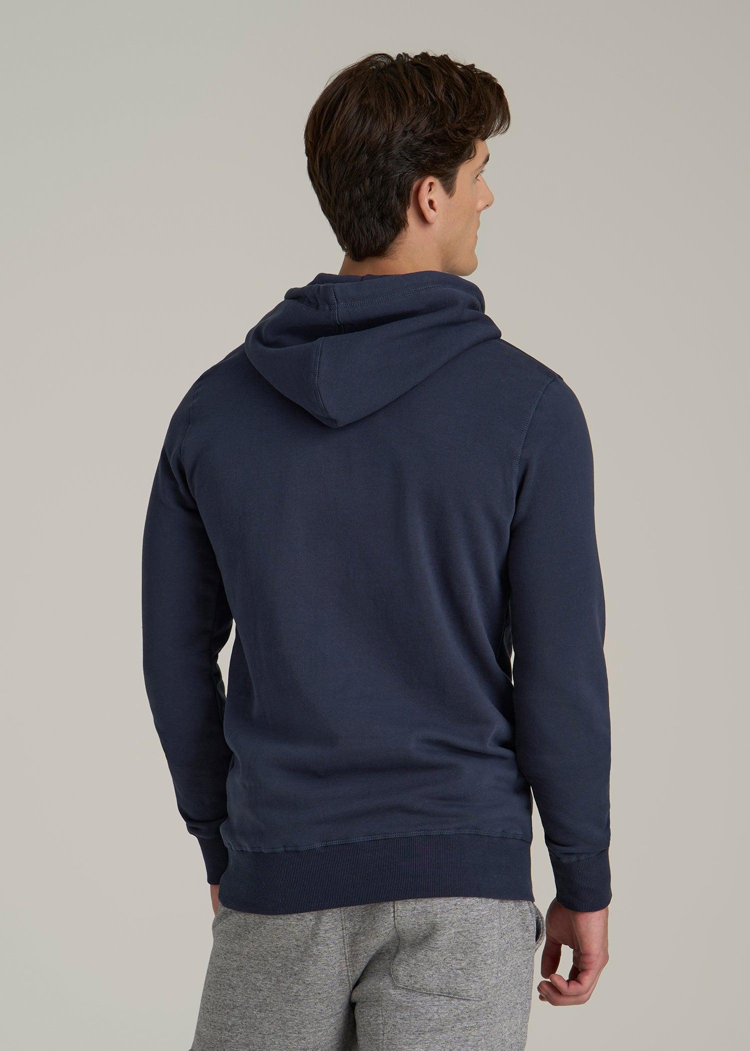 Wearever Fleece Pullover Hoodie for Tall Men in Navy Male Product Image