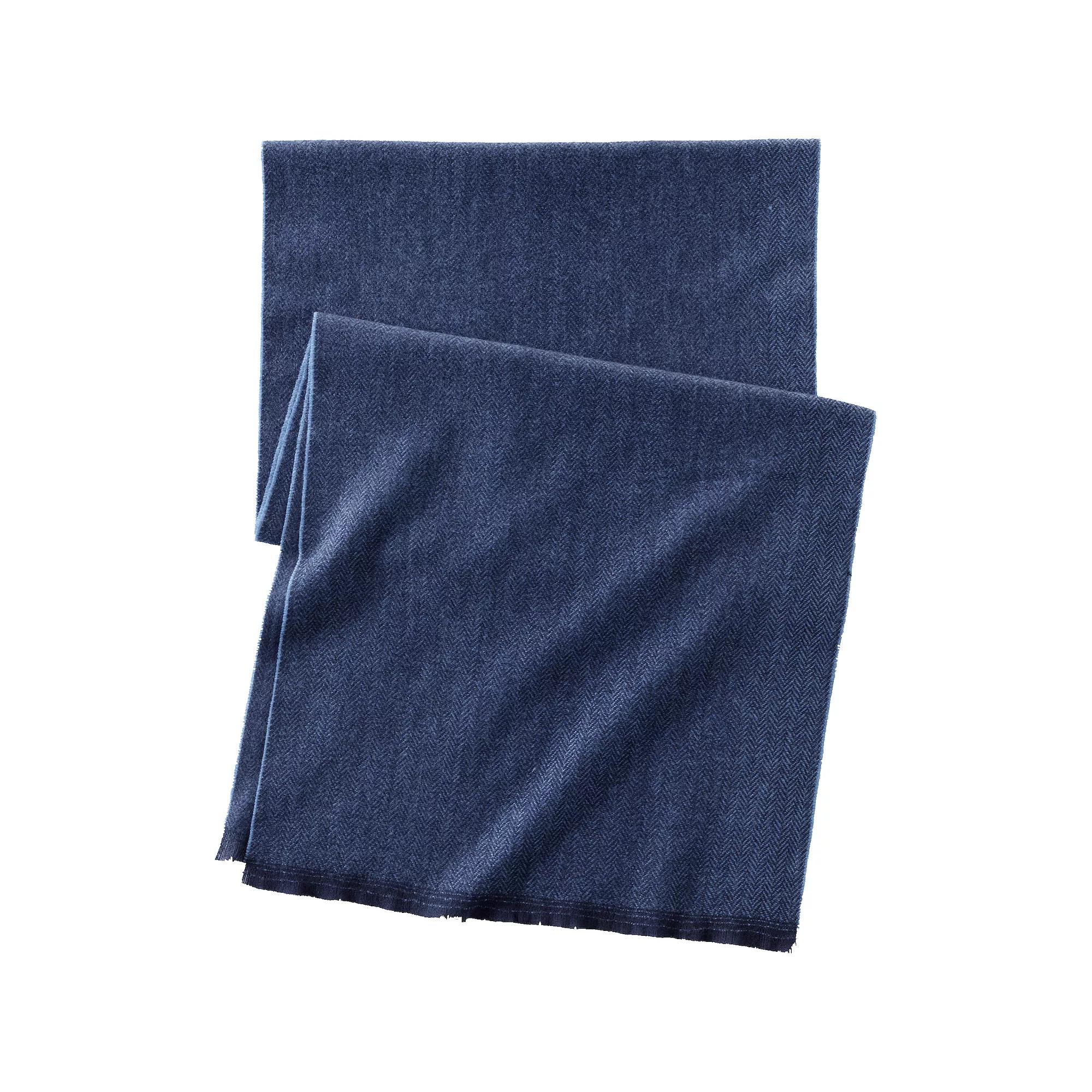 Women's Lands' End CashTouch Pattern Scarf, Green Ombre Stripe Product Image