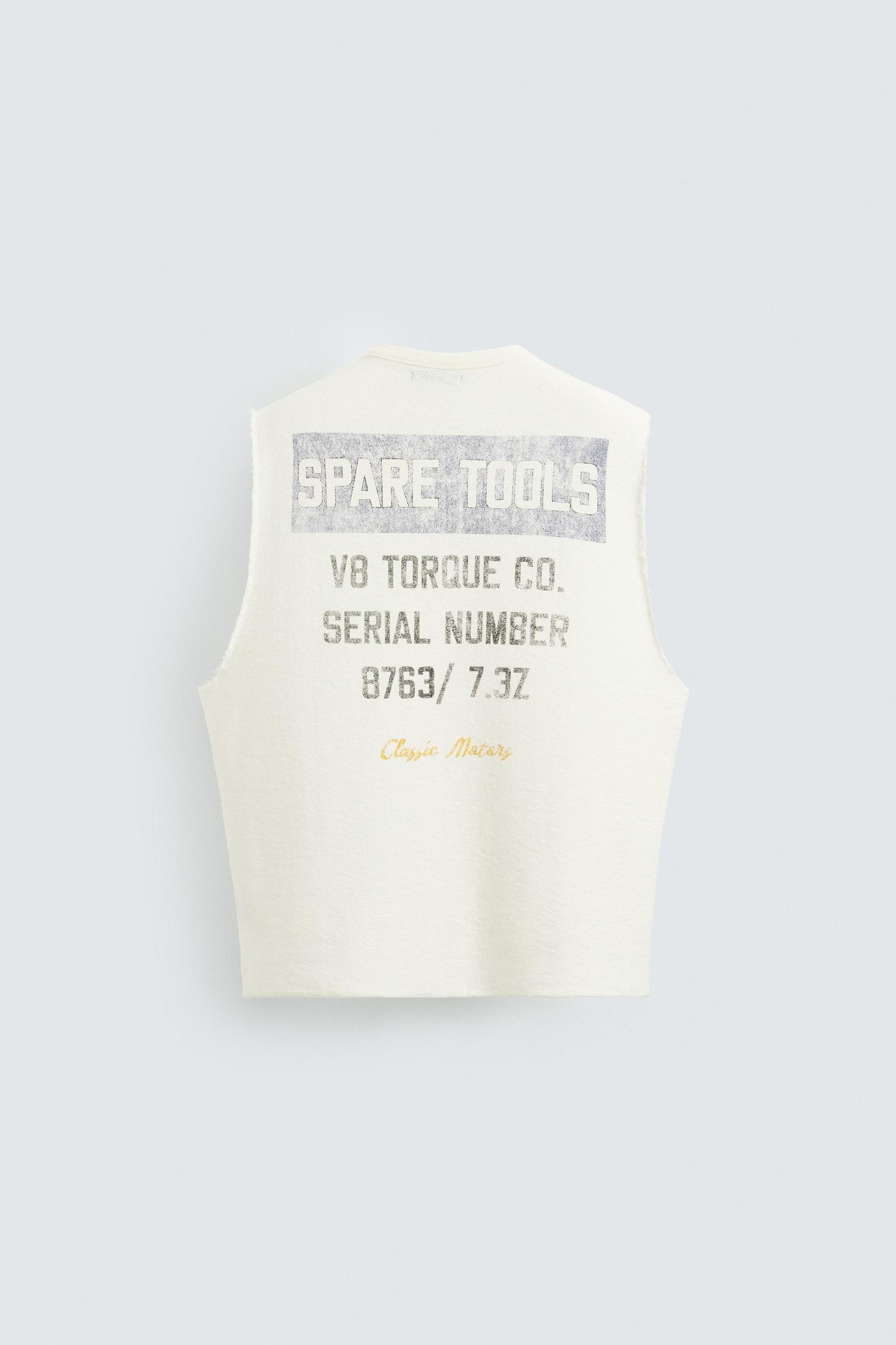 WASHED PRINT KNIT TANK TOP Product Image