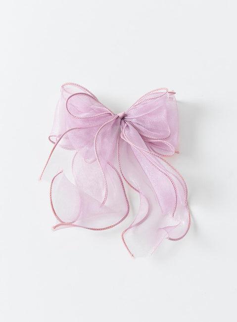 Linney Hair Bow Pink Product Image