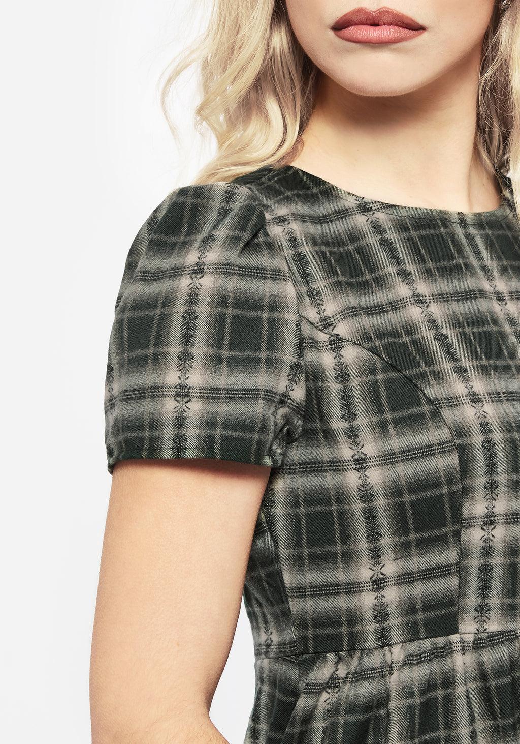 Tulisa Check Midi Dress Product Image