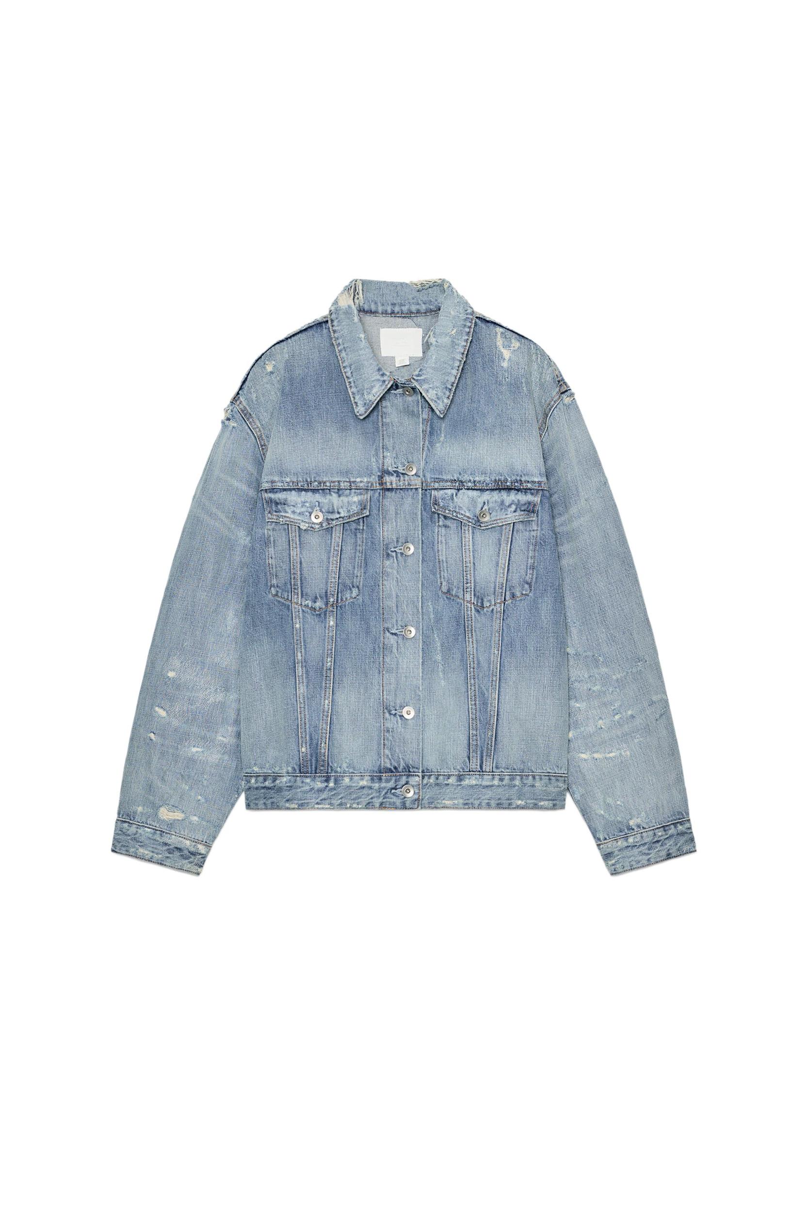 RIPPED TRF DENIM JACKET Product Image