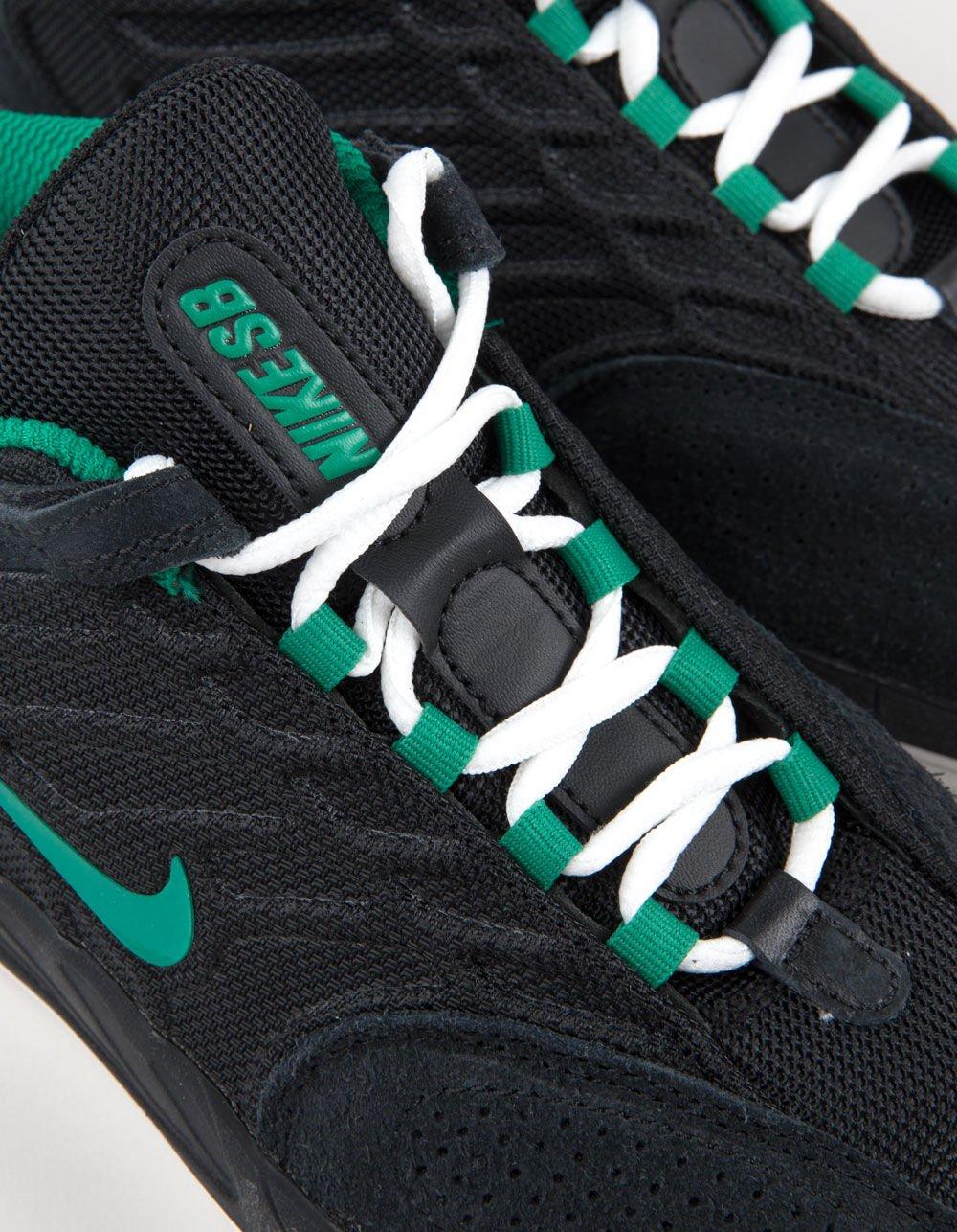 NIKE SB Vertebrae Skate Shoes - Black Green Product Image