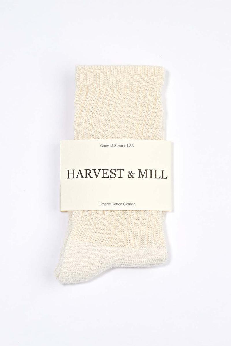 Women's 6 Pack Organic Cotton Socks Natural-White Crew Product Image