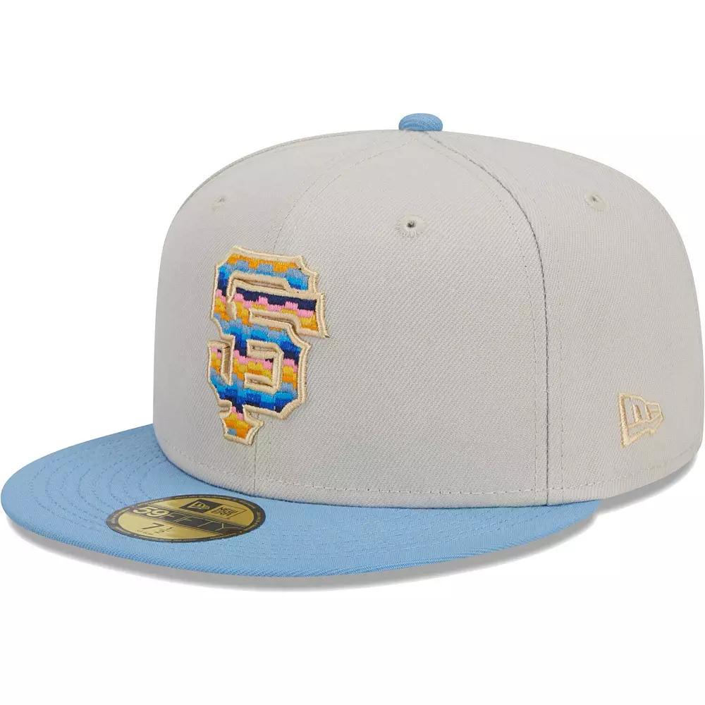 Men's New Era Natural San Francisco Giants Beach Front 59FIFTY Fitted Hat, Size: 8, Beige Product Image