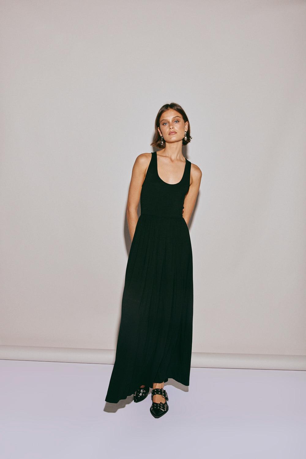 Lena Maxi Dress Black Product Image