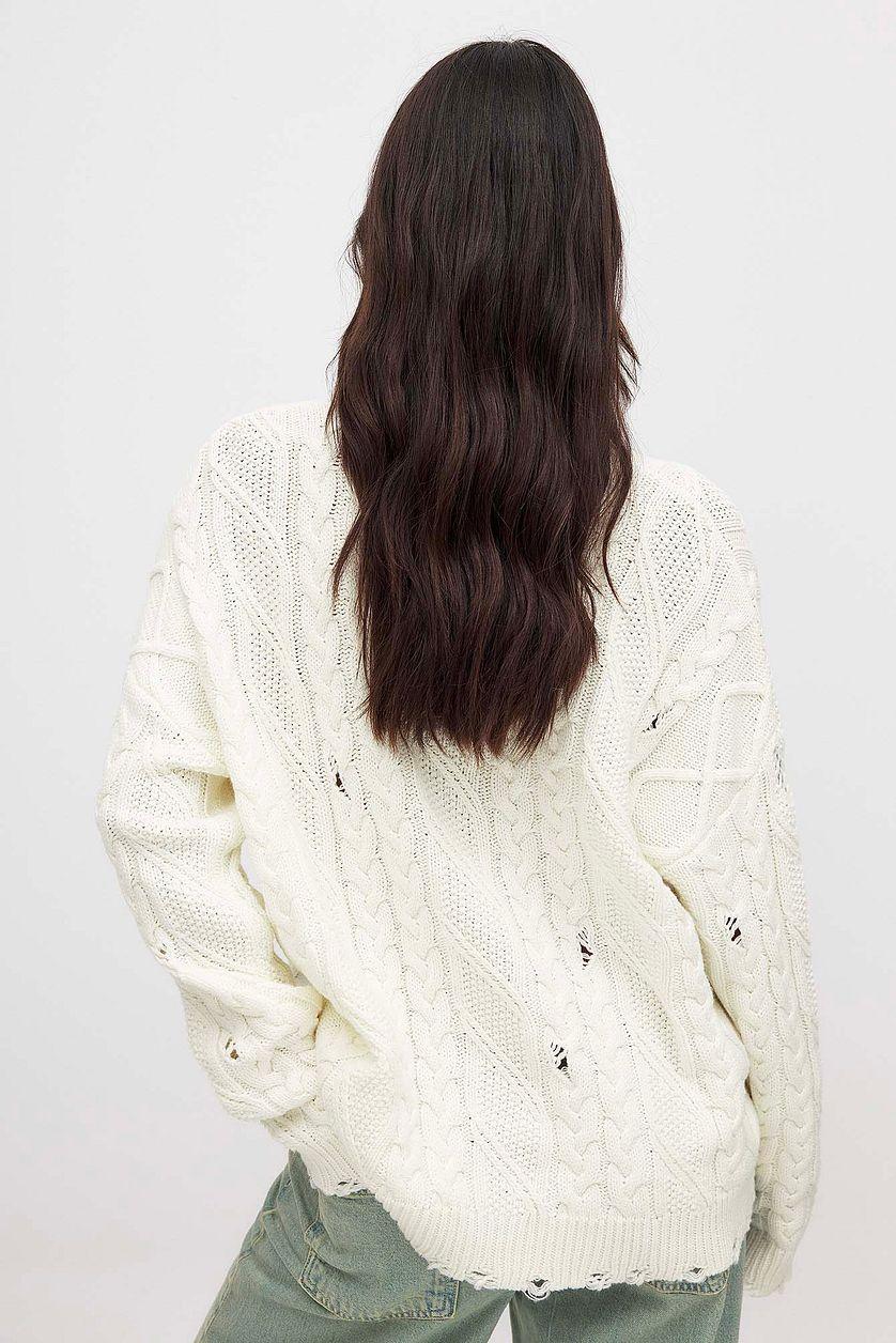 Cable Knitted Oversized Sweater Product Image